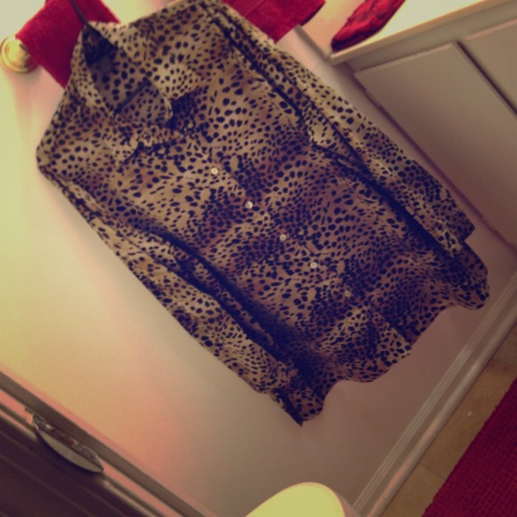 Leopard dress shirt
