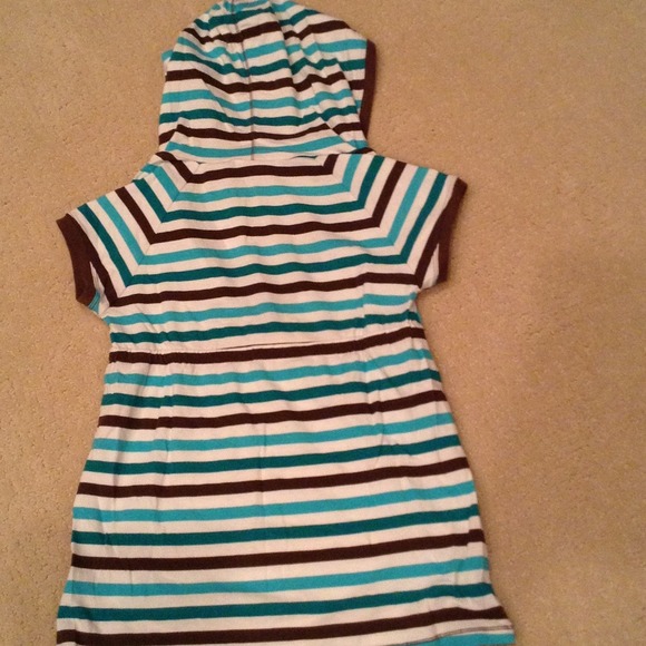 Girls Striped Hoodie Top - Picture 3 of 3