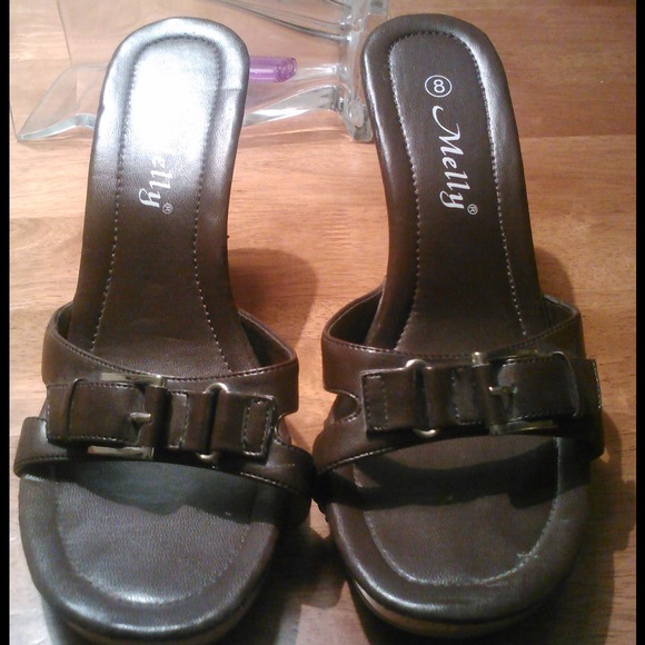 Brown women sandals gently worn