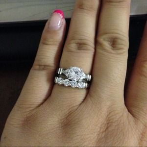 .925 sterling silver cz wedding ring