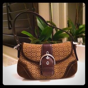 Coach Signature Mahogany Hobo