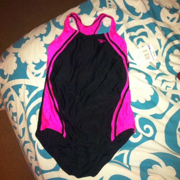 Speedo one-piece bathing suit!
