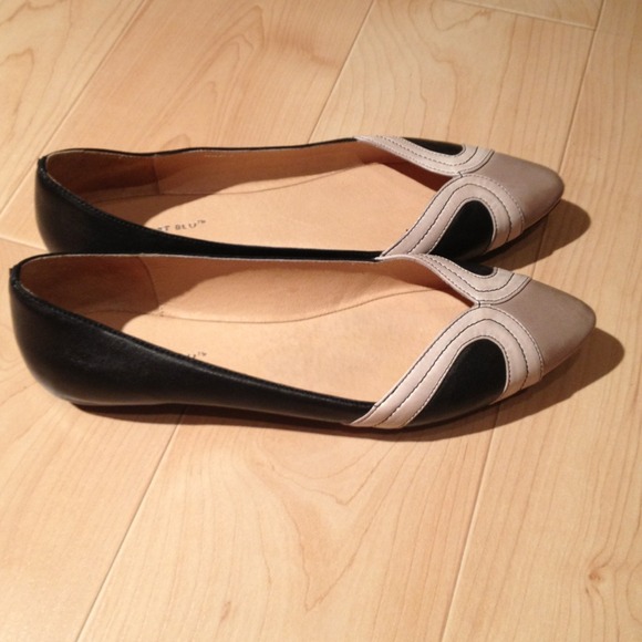 Chocolat Blu "Goldie" Pointed Toe Colorblock Flats