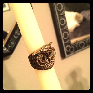 Bronze gold owl ring size 6.5