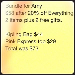 Bundle for Amy. 2 items + 2 free gifts