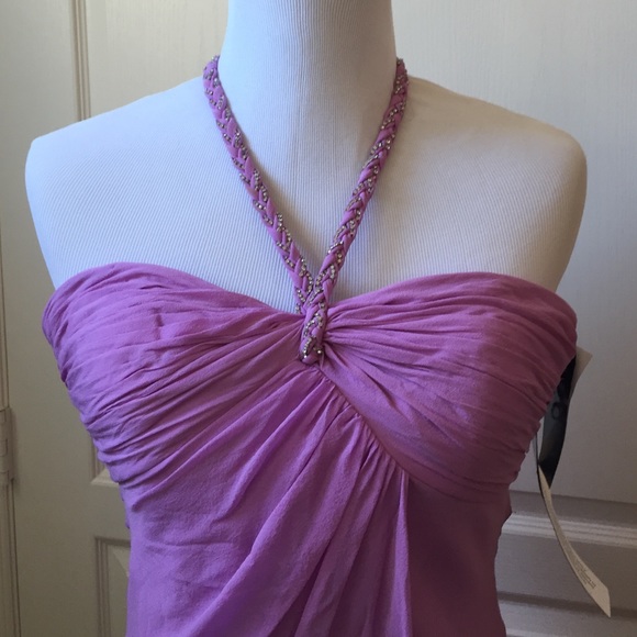 Neiman Marcus Aidan Mattox Halter Dress - Picture 3 of 5