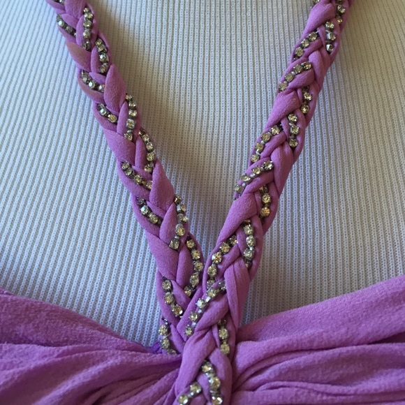 Neiman Marcus Aidan Mattox Halter Dress - Picture 4 of 5