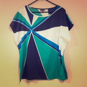 Vince Camuto top, color block