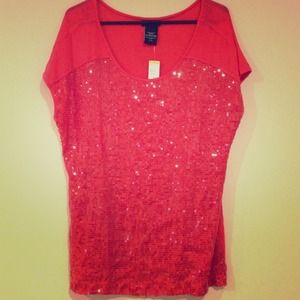 Missy sequin front tee