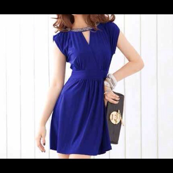 Royal blue dress
