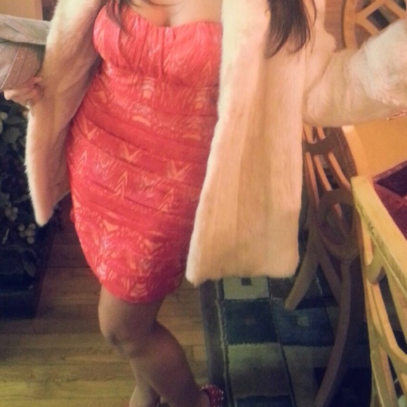 Bebe Strapless Party Dress