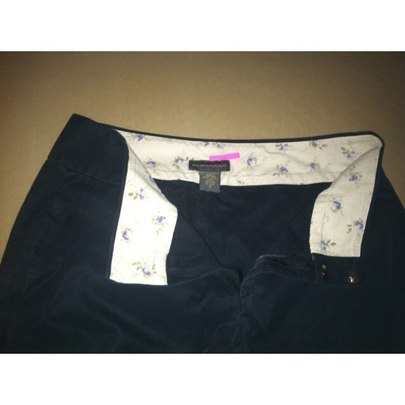 Daaaark navy crop pants