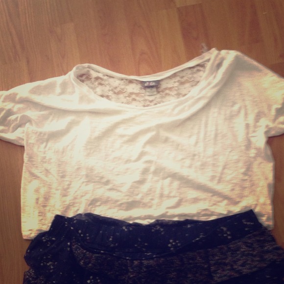 Sold!! White top with a lace back