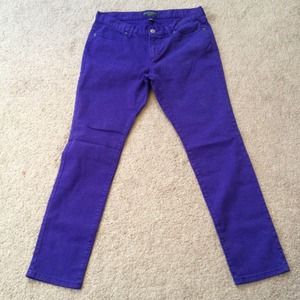 RESERVED!!!Banana Republic purple skinny jeans