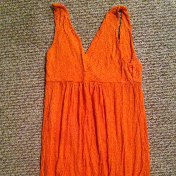 Orange bathing suit cover
