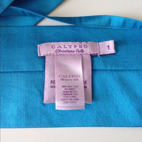 REDUCED!!! Calypso Kimono Silk belt NWOT - Picture 3 of 4