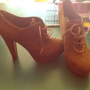Brown booties NWOT