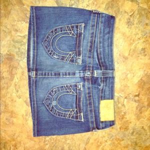 True Religion Denim mini skirt! <3