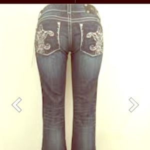 Miss Me jeans - Ivy Fleur de Lis like new!