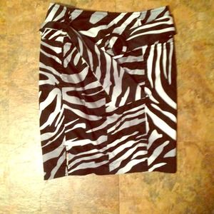 Guess zebra pencil skirt - very sexy!