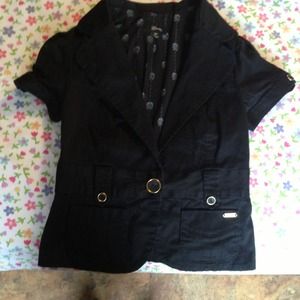 Guess shirt suit coat very cute and matches skirt
