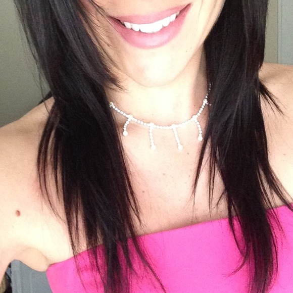 Crystal necklace prom dress occasion