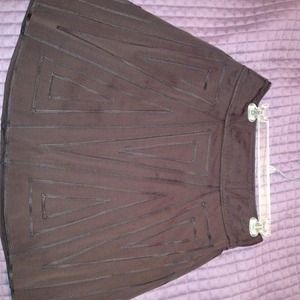 Chocolate brown skirt