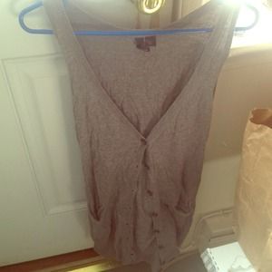 Short sleeve cardigan.