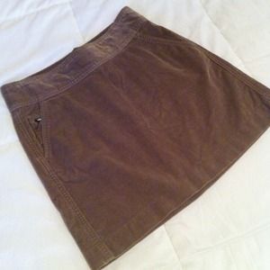 Banana Republic Med Brown Corduroy Mini Skirt :: 0