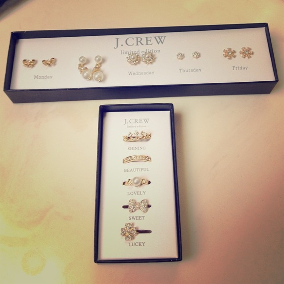 *SOLD* J.crew Earrings & Rings Jewelry Sets