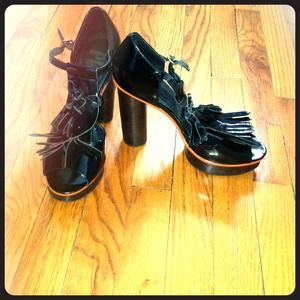 🚩REDUCED🚩 PLV wooden heel platforms NEGOTIABLE