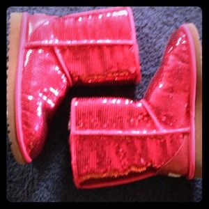 UGG classic short Pink sparkle