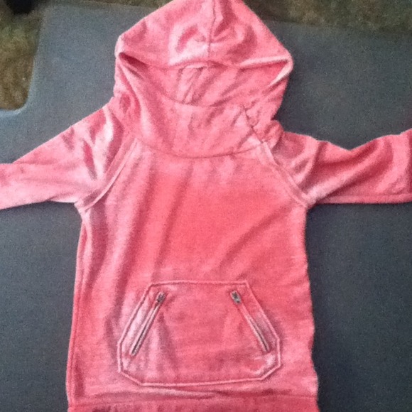 Pink Turtle Neck Roxy Hoodie