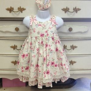 Pretty, Vintage Floral Spring dress 24 mos