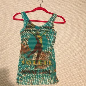 Jean Paul Gaultier soleil tank top size L