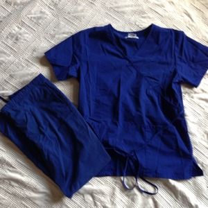 Blue scrubs