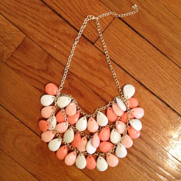 J. Crew Jewelry - Coral bubble necklace NWT