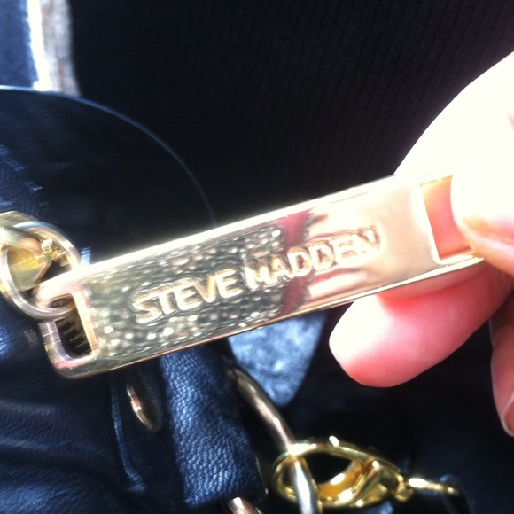 Steve Madden black leather bag - Picture 3 of 3