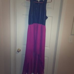 High low plus size dress