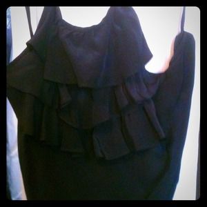 Black halter 100% silk