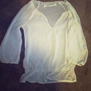 Hollister beige blouse