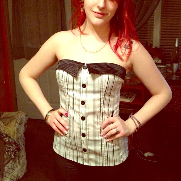 Tuxedo corset.