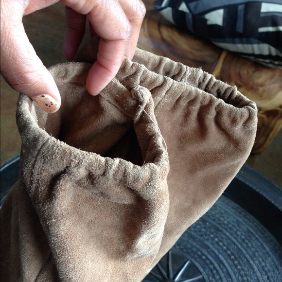 VINTAGE TALL KNEE HIGH SUEDE LEATHER BOOTS Fit 6M - Picture 4 of 4