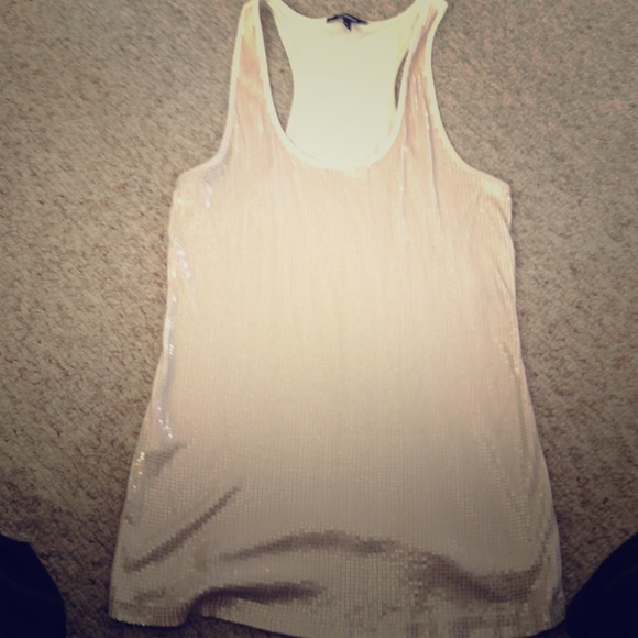 Sequined express racer back