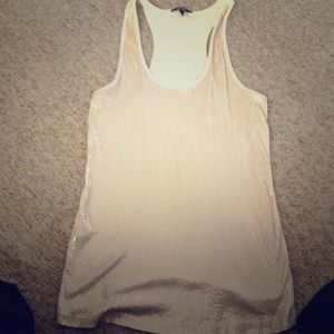 Sequined express racer back