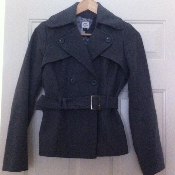 Waist Grey Peacoat