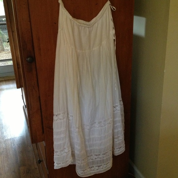 Lucky Brand long white skirt