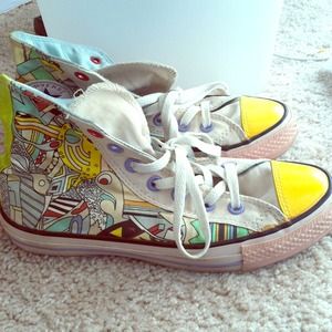 Limited edition colorful converse Sz 6.5