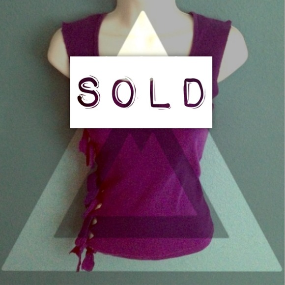 DIY purple knot top