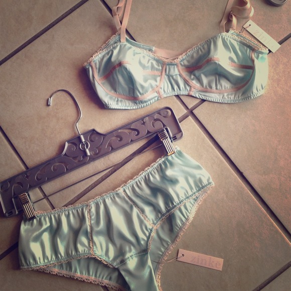 Silk bralet and panty
